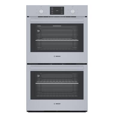 24 electric double wall deals oven self cleaning